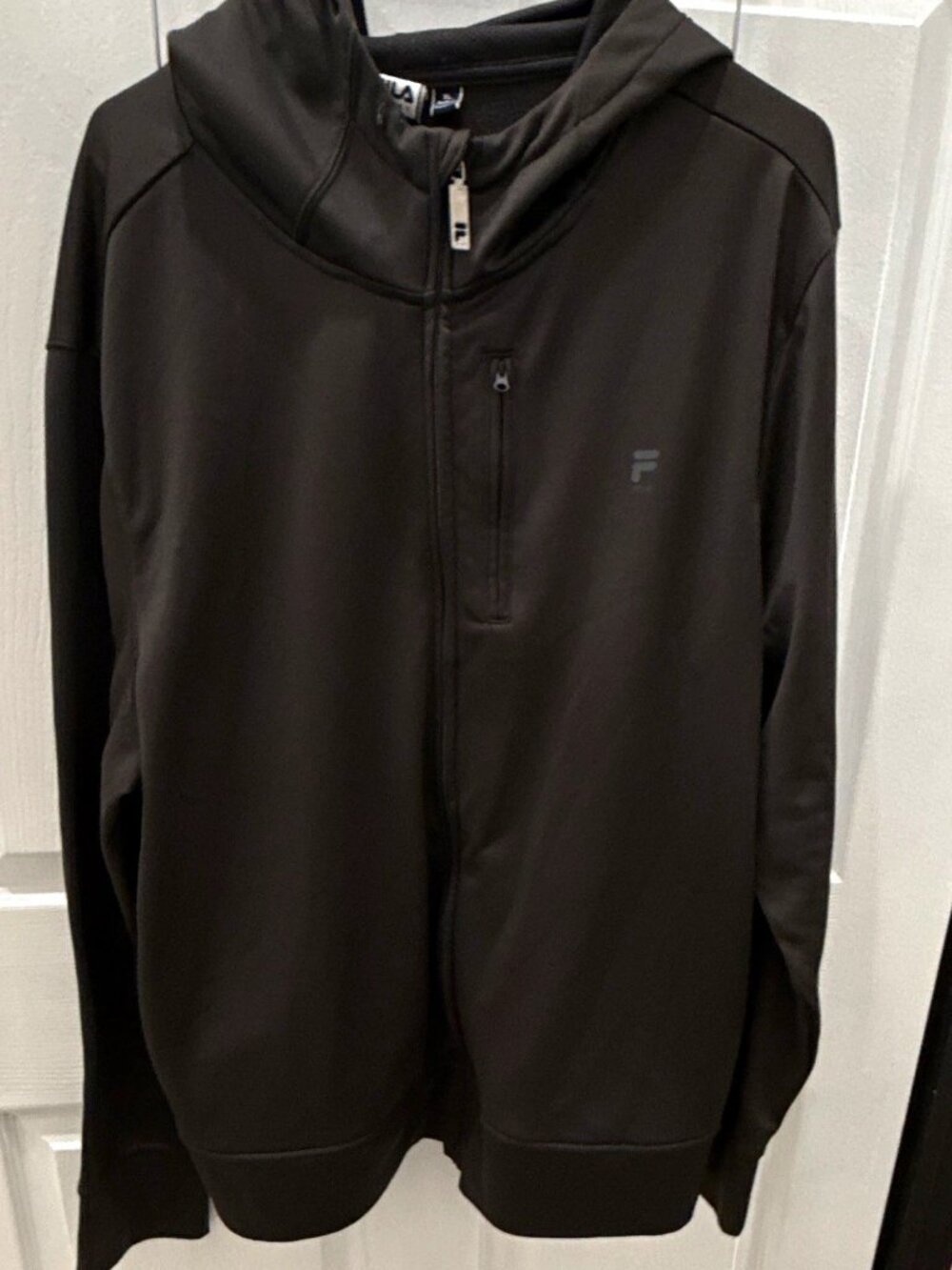 FILA Sport Men's XL Black Zip Hoodie
